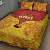 Papua New Guinea Rugby Custom Quilt Bed Set Go Kumuls PNG - Polynesian Pattern LT14 - Polynesian Pride