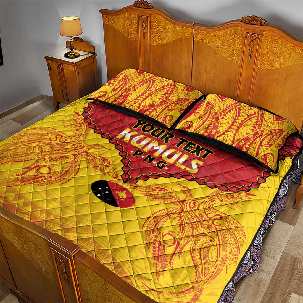 Papua New Guinea Rugby Custom Quilt Bed Set Go Kumuls PNG - Polynesian Pattern LT14 - Polynesian Pride