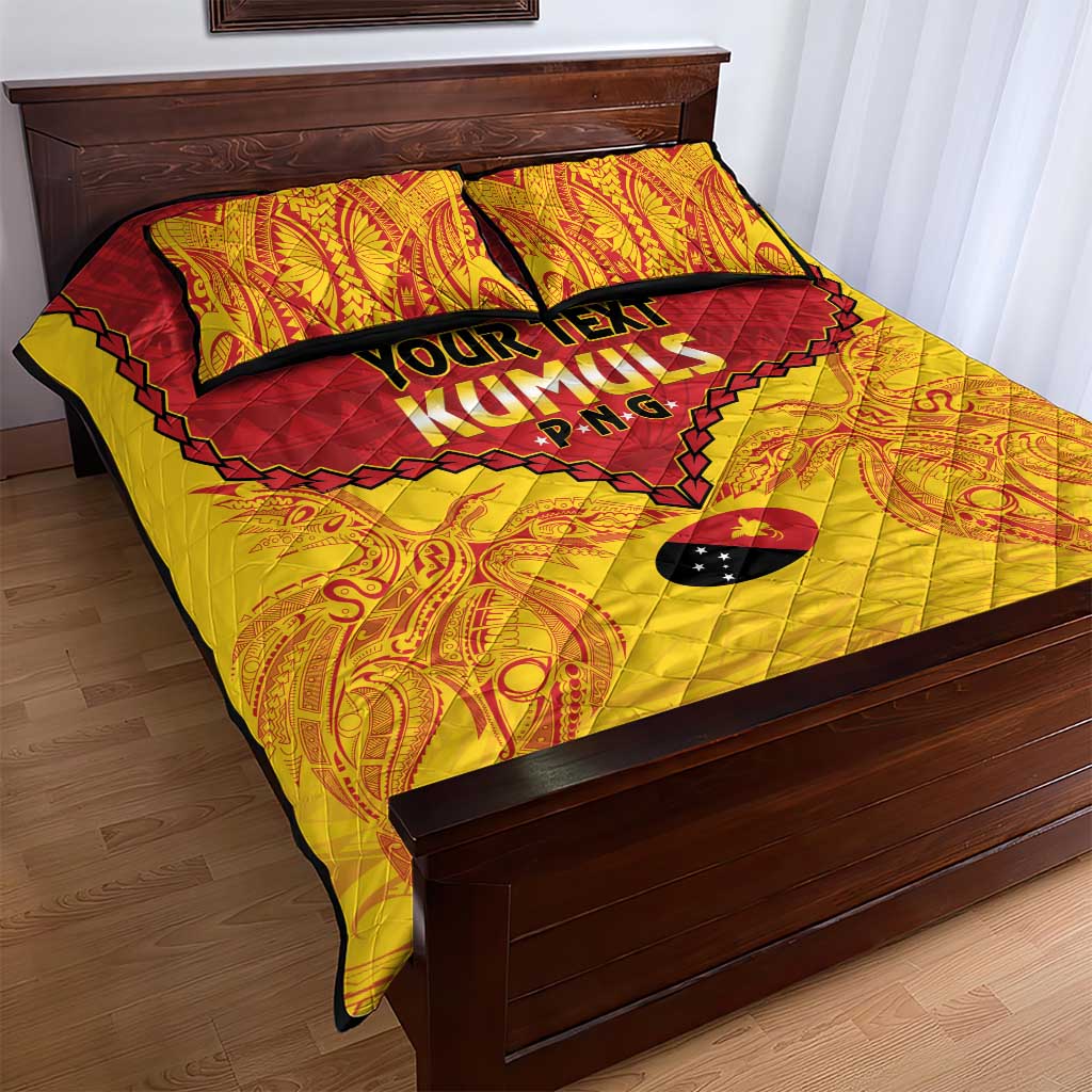 Papua New Guinea Rugby Custom Quilt Bed Set Go Kumuls PNG - Polynesian Pattern LT14 - Polynesian Pride