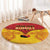 Papua New Guinea Rugby Custom Round Carpet Go Kumuls PNG - Polynesian Pattern