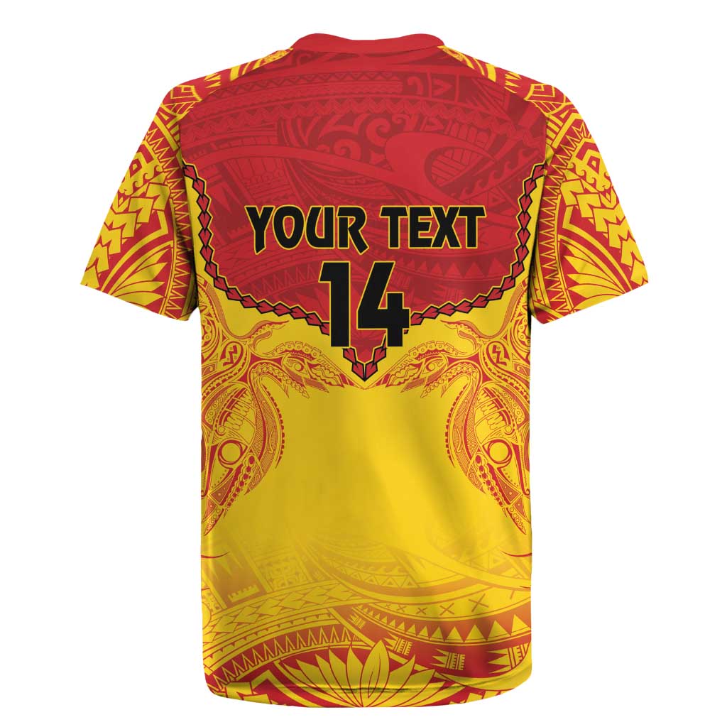Papua New Guinea Rugby Custom Rugby Jersey Go Kumuls PNG - Polynesian Pattern LT14 - Polynesian Pride