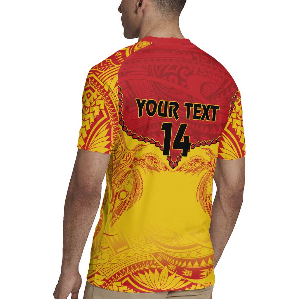 Papua New Guinea Rugby Custom Rugby Jersey Go Kumuls PNG - Polynesian Pattern LT14 - Polynesian Pride