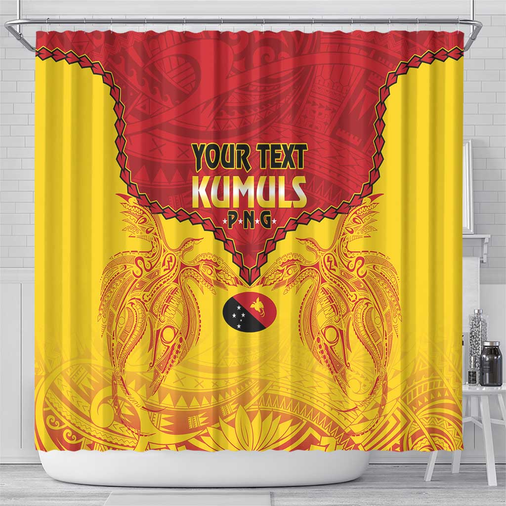 Papua New Guinea Rugby Custom Shower Curtain Go Kumuls PNG - Polynesian Pattern LT14 - Polynesian Pride
