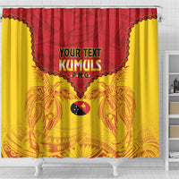 Papua New Guinea Rugby Custom Shower Curtain Go Kumuls PNG - Polynesian Pattern LT14 - Polynesian Pride