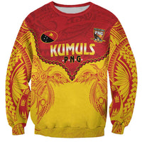 Papua New Guinea Rugby Custom Sweatshirt Go Kumuls PNG - Polynesian Pattern LT14 Unisex Yellow - Polynesian Pride