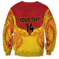 Papua New Guinea Rugby Custom Sweatshirt Go Kumuls PNG - Polynesian Pattern LT14 - Polynesian Pride
