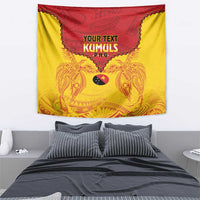 Papua New Guinea Rugby Custom Tapestry Go Kumuls PNG - Polynesian Pattern LT14 - Polynesian Pride