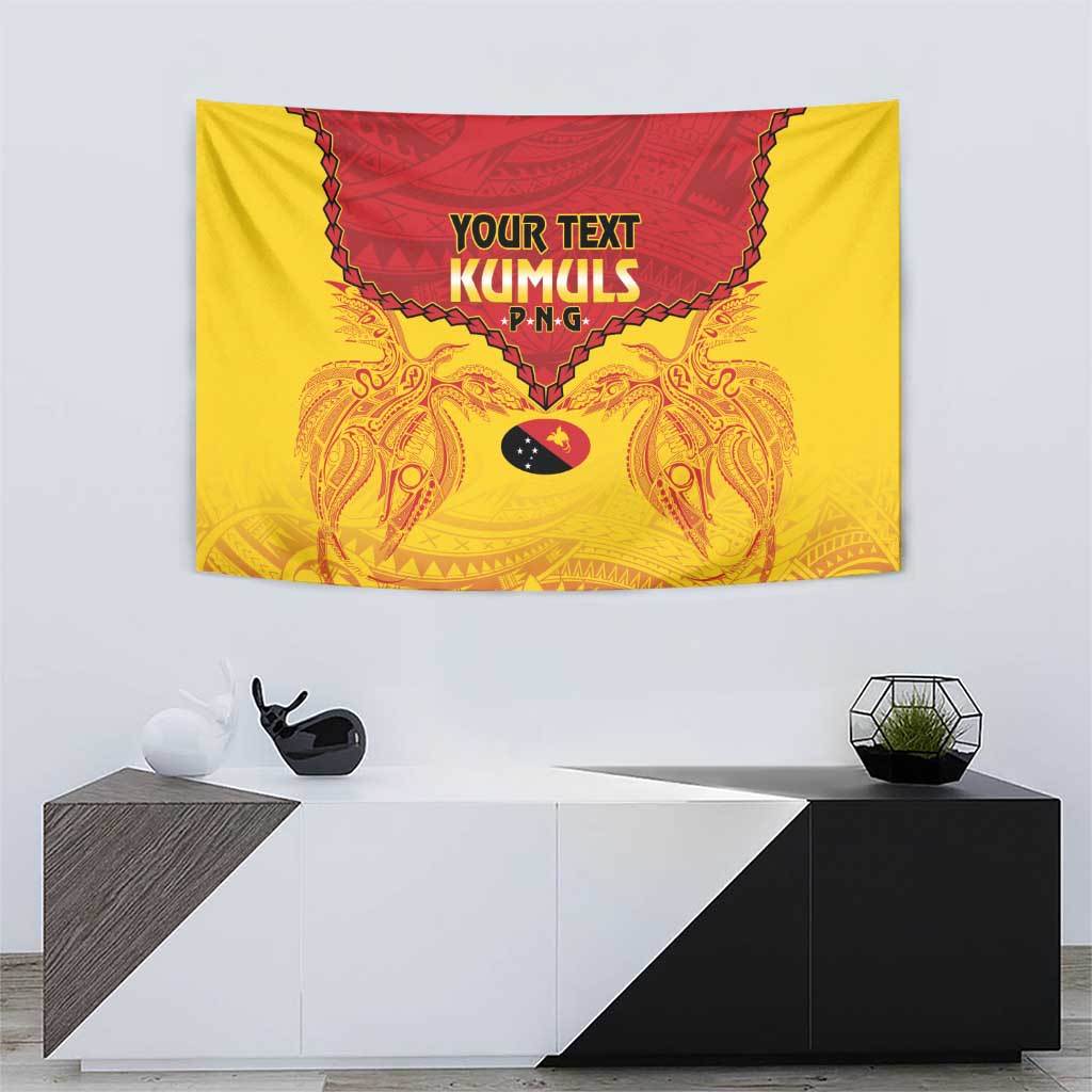 Papua New Guinea Rugby Custom Tapestry Go Kumuls PNG - Polynesian Pattern LT14 - Polynesian Pride