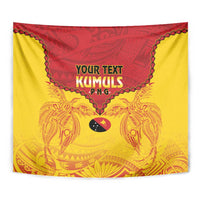 Papua New Guinea Rugby Custom Tapestry Go Kumuls PNG - Polynesian Pattern LT14 - Polynesian Pride