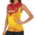 Papua New Guinea Rugby Custom Women Sleeveless Polo Shirt Go Kumuls PNG - Polynesian Pattern