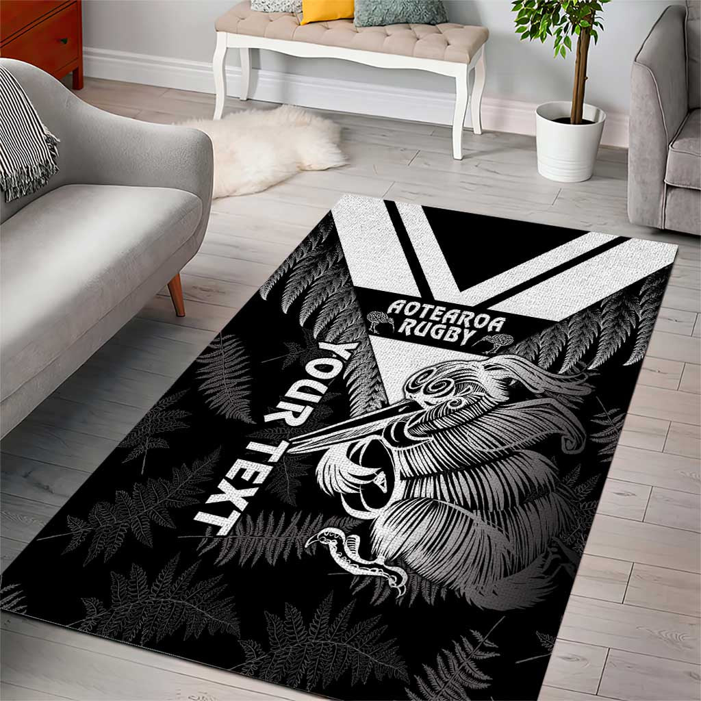 Aotearoa Silver Fern Rugby Custom Area Rug 2024 Go Kiwi LT14 - Polynesian Pride