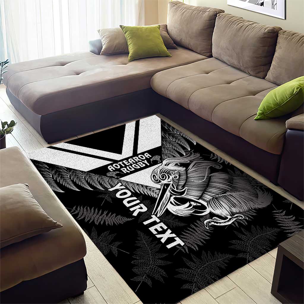 Aotearoa Silver Fern Rugby Custom Area Rug 2024 Go Kiwi LT14 - Polynesian Pride