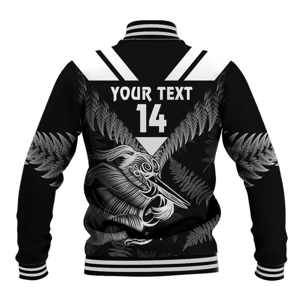 Aotearoa Silver Fern Rugby Custom Baseball Jacket 2024 Go Kiwi LT14 - Polynesian Pride