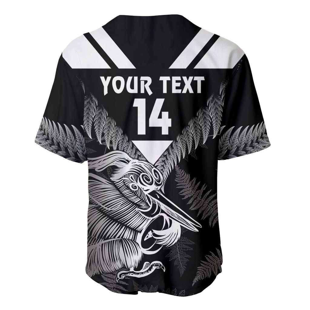 Aotearoa Silver Fern Rugby Custom Baseball Jersey 2024 Go Kiwi LT14 - Polynesian Pride