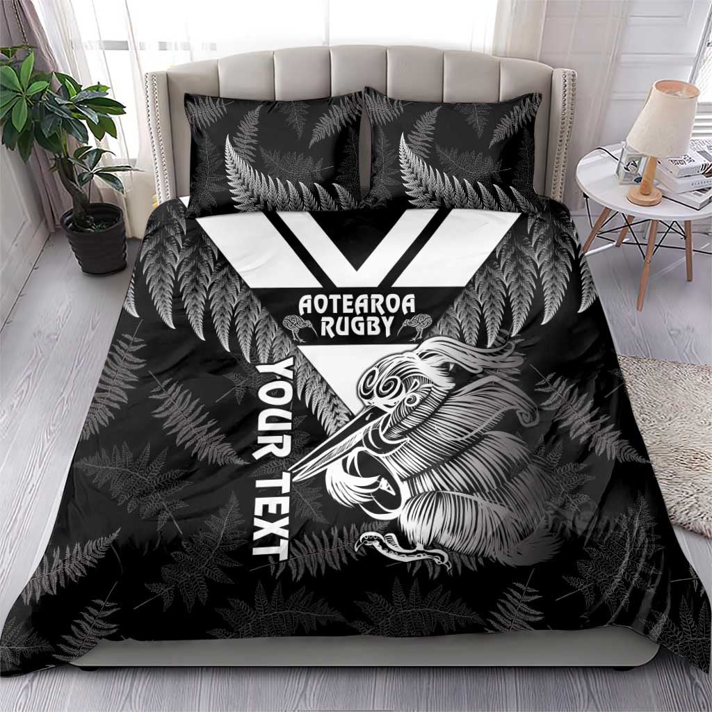 Aotearoa Silver Fern Rugby Custom Bedding Set 2024 Go Kiwi LT14 - Polynesian Pride