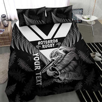Aotearoa Silver Fern Rugby Custom Bedding Set 2024 Go Kiwi LT14 - Polynesian Pride