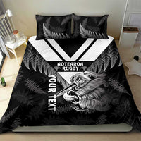 Aotearoa Silver Fern Rugby Custom Bedding Set 2024 Go Kiwi LT14 - Polynesian Pride