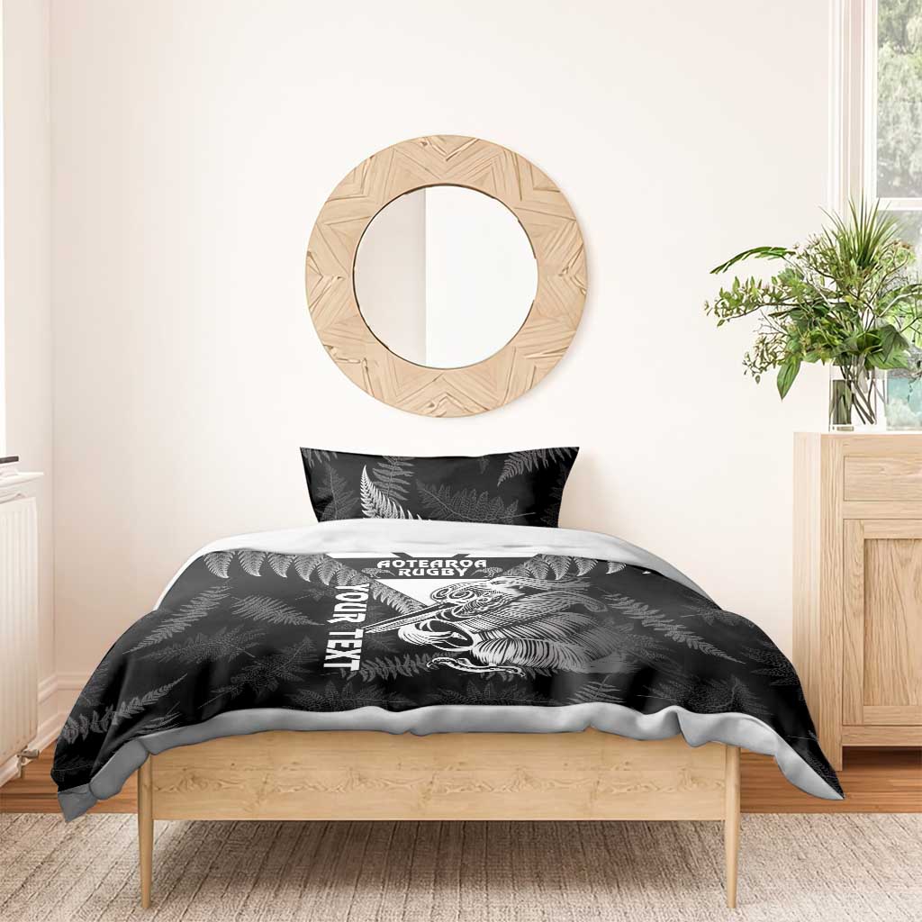 Aotearoa Silver Fern Rugby Custom Bedding Set 2024 Go Kiwi LT14 - Polynesian Pride