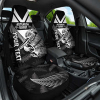 Aotearoa Silver Fern Rugby Custom Car Seat Cover 2024 Go Kiwi LT14 One Size Black - Polynesian Pride