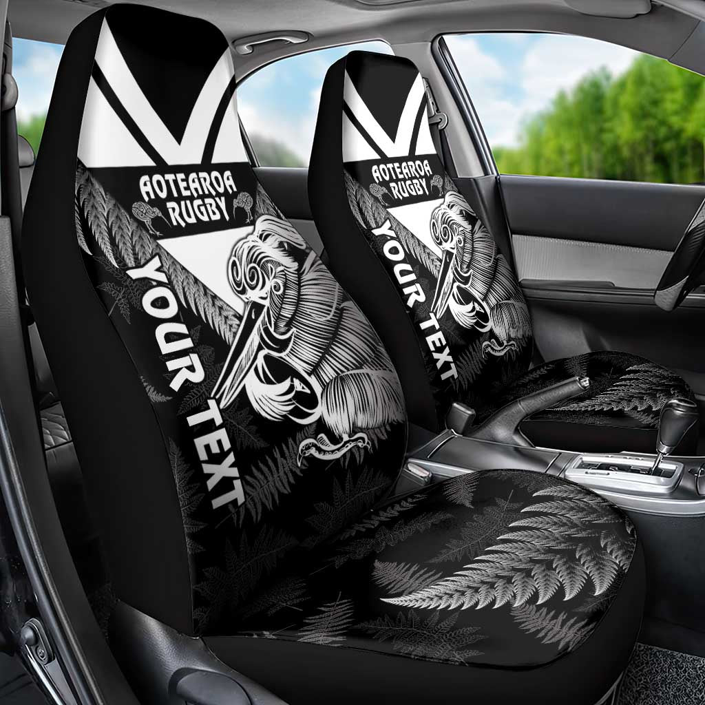 Aotearoa Silver Fern Rugby Custom Car Seat Cover 2024 Go Kiwi LT14 - Polynesian Pride