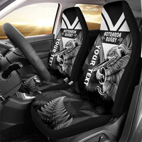Aotearoa Silver Fern Rugby Custom Car Seat Cover 2024 Go Kiwi LT14 - Polynesian Pride