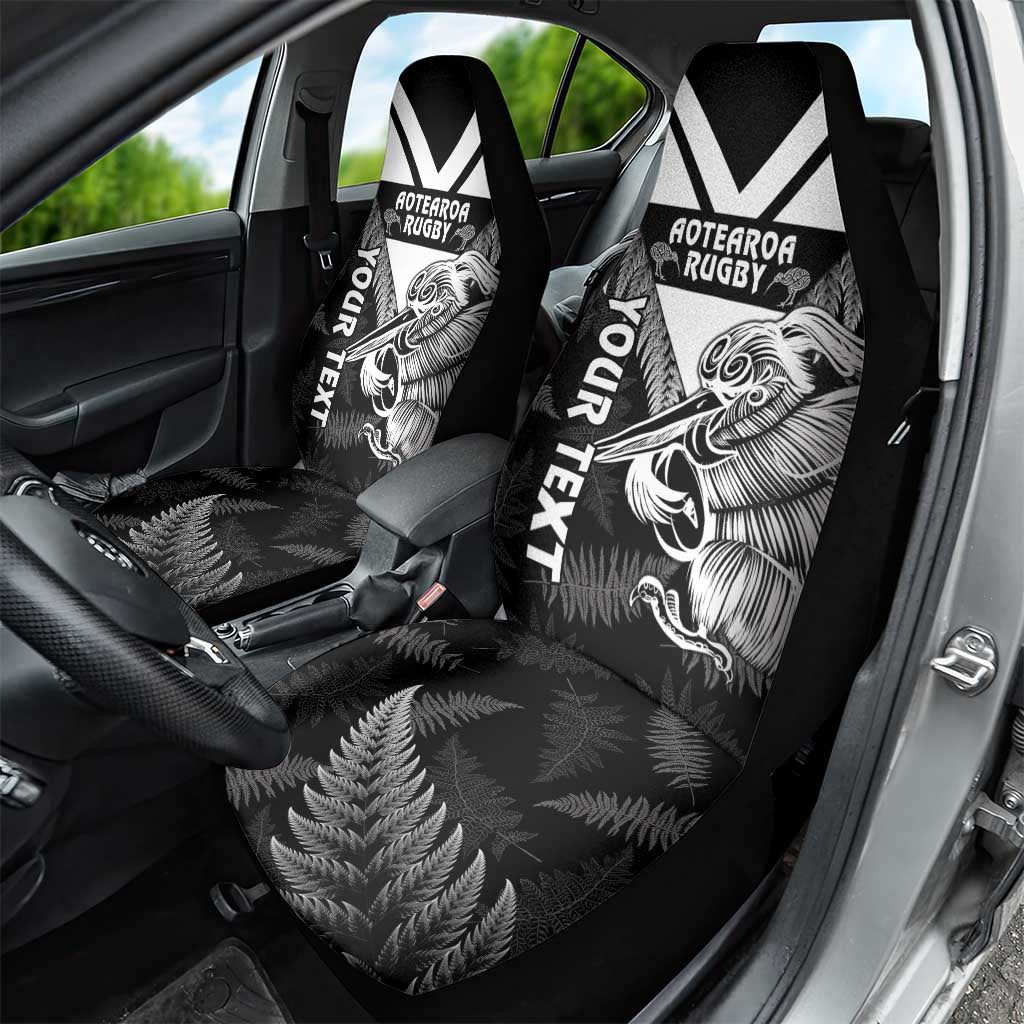 Aotearoa Silver Fern Rugby Custom Car Seat Cover 2024 Go Kiwi LT14 - Polynesian Pride