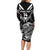 Aotearoa Silver Fern Rugby Custom Family Matching Long Sleeve Bodycon Dress and Hawaiian Shirt 2024 Go Kiwi