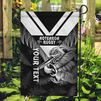 Aotearoa Silver Fern Rugby Custom Garden Flag 2024 Go Kiwi LT14 Garden Flag Black - Polynesian Pride