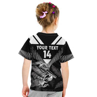 Aotearoa Silver Fern Rugby Custom Kid T Shirt 2024 Go Kiwi LT14 - Polynesian Pride