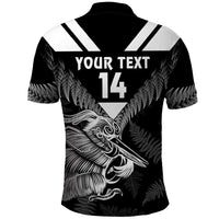 Aotearoa Silver Fern Rugby Custom Polo Shirt 2024 Go Kiwi LT14 - Polynesian Pride