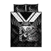 Aotearoa Silver Fern Rugby Custom Quilt Bed Set 2024 Go Kiwi LT14 - Polynesian Pride