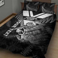 Aotearoa Silver Fern Rugby Custom Quilt Bed Set 2024 Go Kiwi LT14 - Polynesian Pride