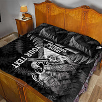 Aotearoa Silver Fern Rugby Custom Quilt Bed Set 2024 Go Kiwi LT14 - Polynesian Pride