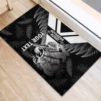 Aotearoa Silver Fern Rugby Custom Rubber Doormat 2024 Go Kiwi LT14 - Polynesian Pride