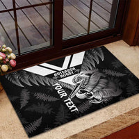 Aotearoa Silver Fern Rugby Custom Rubber Doormat 2024 Go Kiwi LT14 - Polynesian Pride
