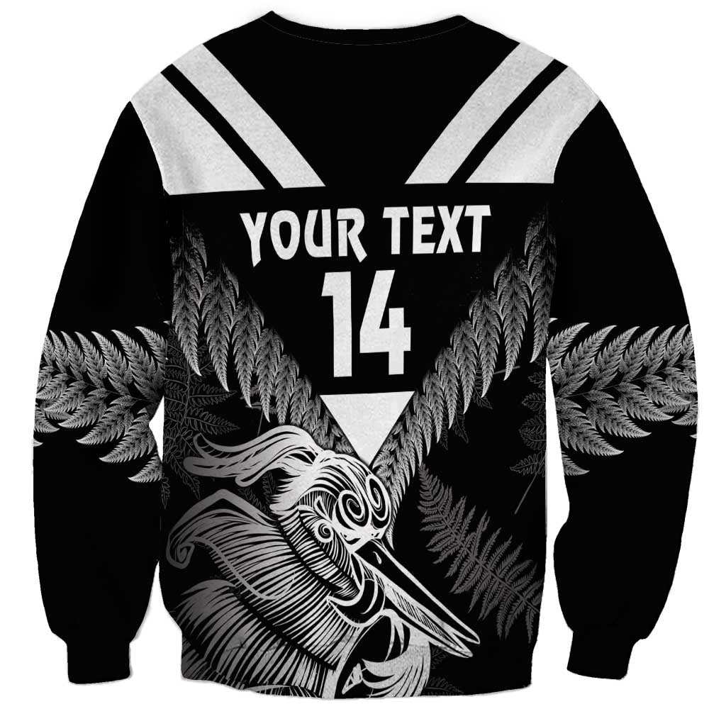 Aotearoa Silver Fern Rugby Custom Sweatshirt 2024 Go Kiwi LT14 - Polynesian Pride