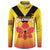 Orchids PNG Rugby Custom Button Sweatshirt Go Champions Papua New Guinea