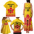 Orchids PNG Rugby Custom Family Matching Tank Maxi Dress and Hawaiian Shirt Go Champions Papua New Guinea