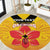 Orchids PNG Rugby Custom Round Carpet Go Champions Papua New Guinea