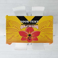 Orchids PNG Rugby Custom Tablecloth Go Champions Papua New Guinea LT14 Yellow - Polynesian Pride