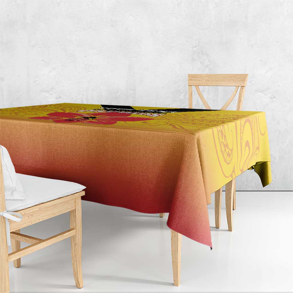 Orchids PNG Rugby Custom Tablecloth Go Champions Papua New Guinea LT14 - Polynesian Pride