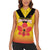 Orchids PNG Rugby Custom Women Sleeveless Polo Shirt Go Champions Papua New Guinea