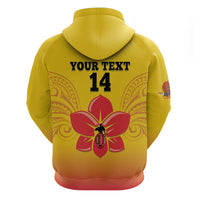 Orchids PNG Rugby Custom Zip Hoodie Go Champions Papua New Guinea LT14 - Polynesian Pride