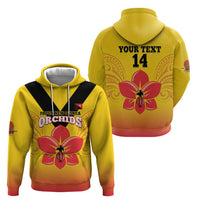 Orchids PNG Rugby Custom Zip Hoodie Go Champions Papua New Guinea LT14 - Polynesian Pride
