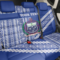 Fetu Samoa Rugby Custom Back Car Seat Cover Siapo Pattern - Sporty Style LT14 - Polynesian Pride