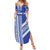 Fetu Samoa Rugby Custom Family Matching Summer Maxi Dress and Hawaiian Shirt Siapo Pattern - Sporty Style