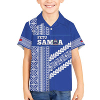 Fetu Samoa Rugby Custom Hawaiian Shirt Siapo Pattern - Sporty Style LT14 - Polynesian Pride