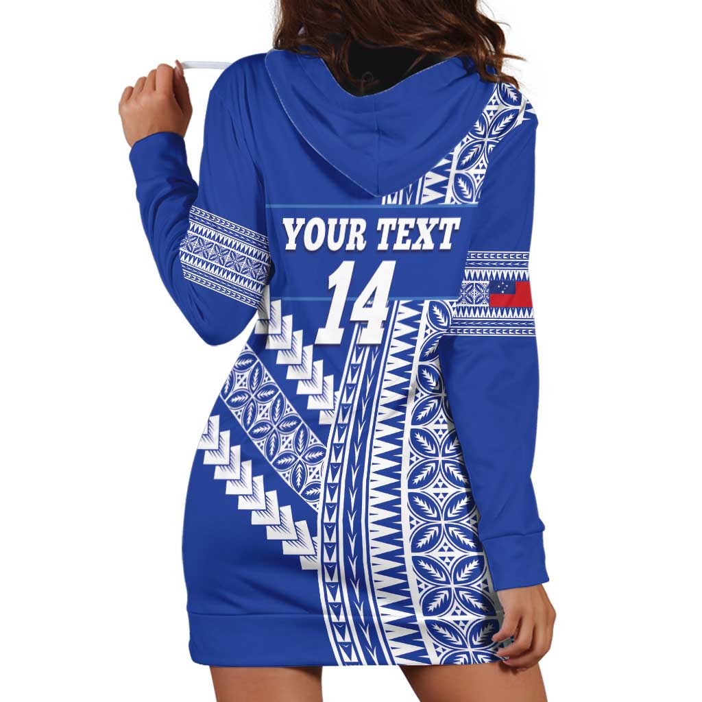 Fetu Samoa Rugby Custom Hoodie Dress Siapo Pattern - Sporty Style LT14 - Polynesian Pride