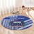 Fetu Samoa Rugby Custom Round Carpet Siapo Pattern - Sporty Style