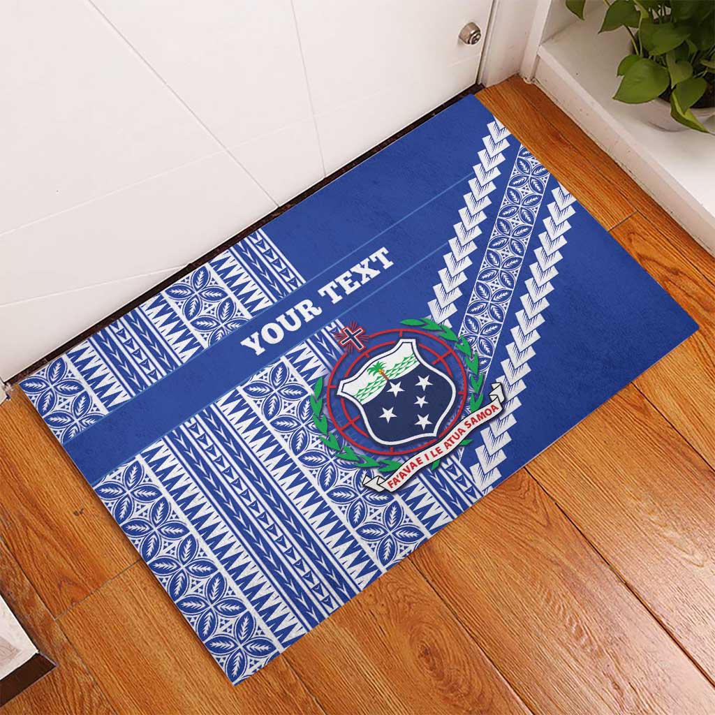 Fetu Samoa Rugby Custom Rubber Doormat Siapo Pattern - Sporty Style LT14 - Polynesian Pride